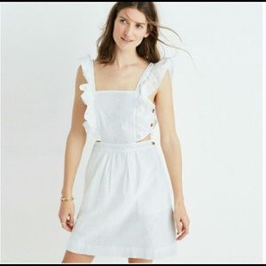 Madewell Leilani Eyelet Apron Dress